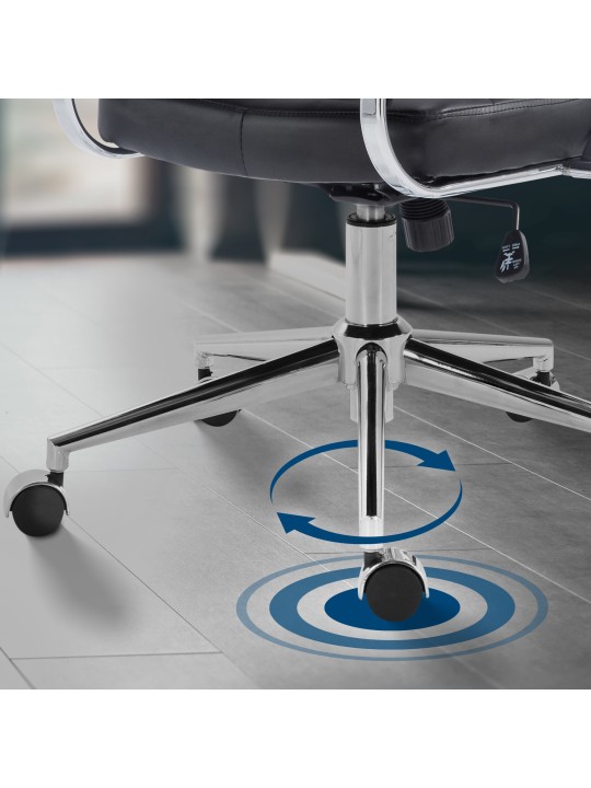 Oakland keinonahkainen työtuoli, musta Oakland keinonahkainen työtuoli, musta