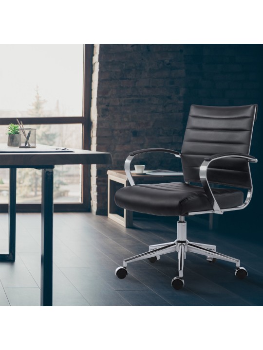 Oakland keinonahkainen työtuoli, musta Oakland keinonahkainen työtuoli, musta