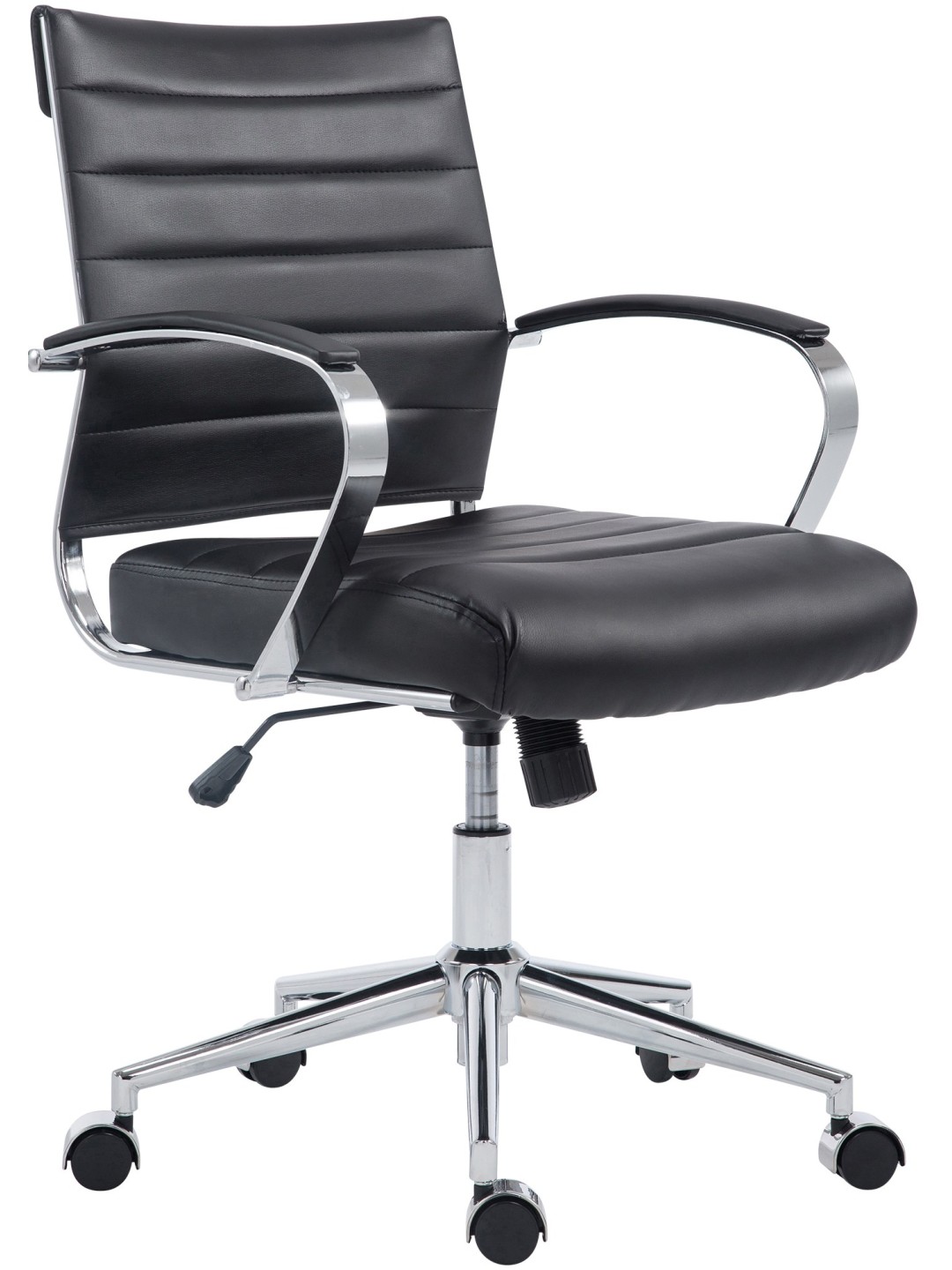 Oakland keinonahkainen työtuoli, musta