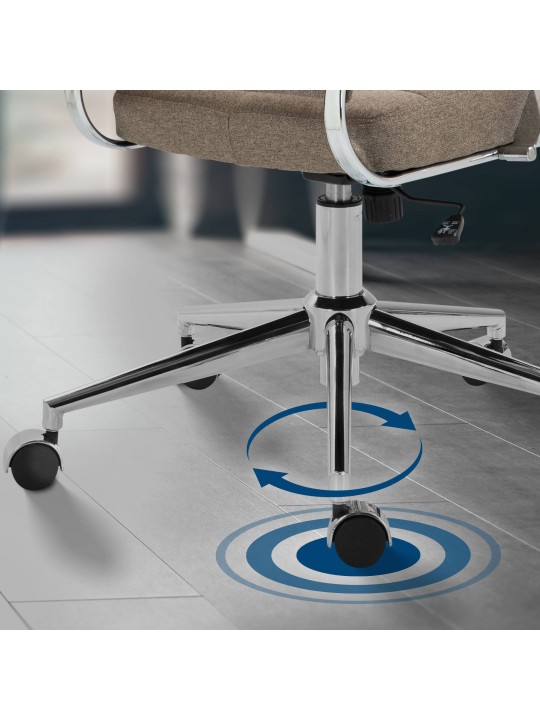 Toimistotuoli Oakland kangasta, taupe