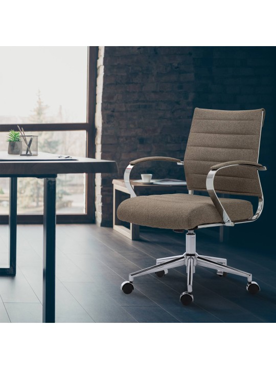 Toimistotuoli Oakland kangasta, taupe