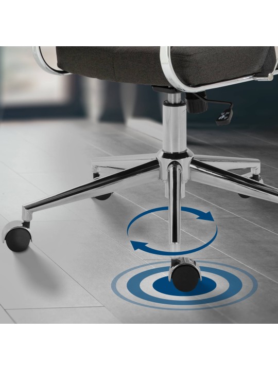 Toimistotuoli Oakland kangasta, tummanharmaa Toimistotuoli Oakland kangasta, tummanharmaa