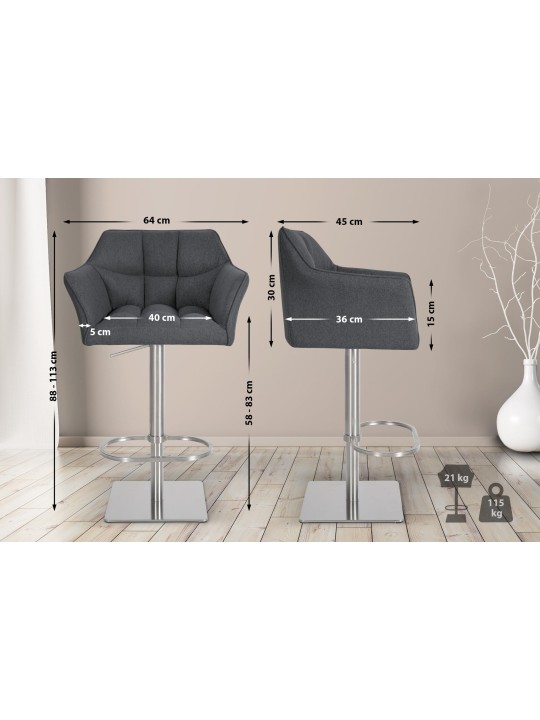 Baarijakkara Damaso E huopa, harmaa