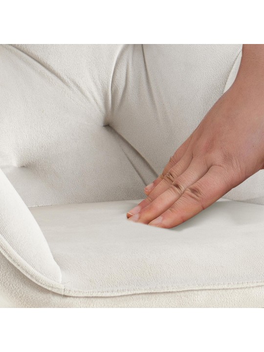 Cassis samettivierastuoli, vaaleanharmaa