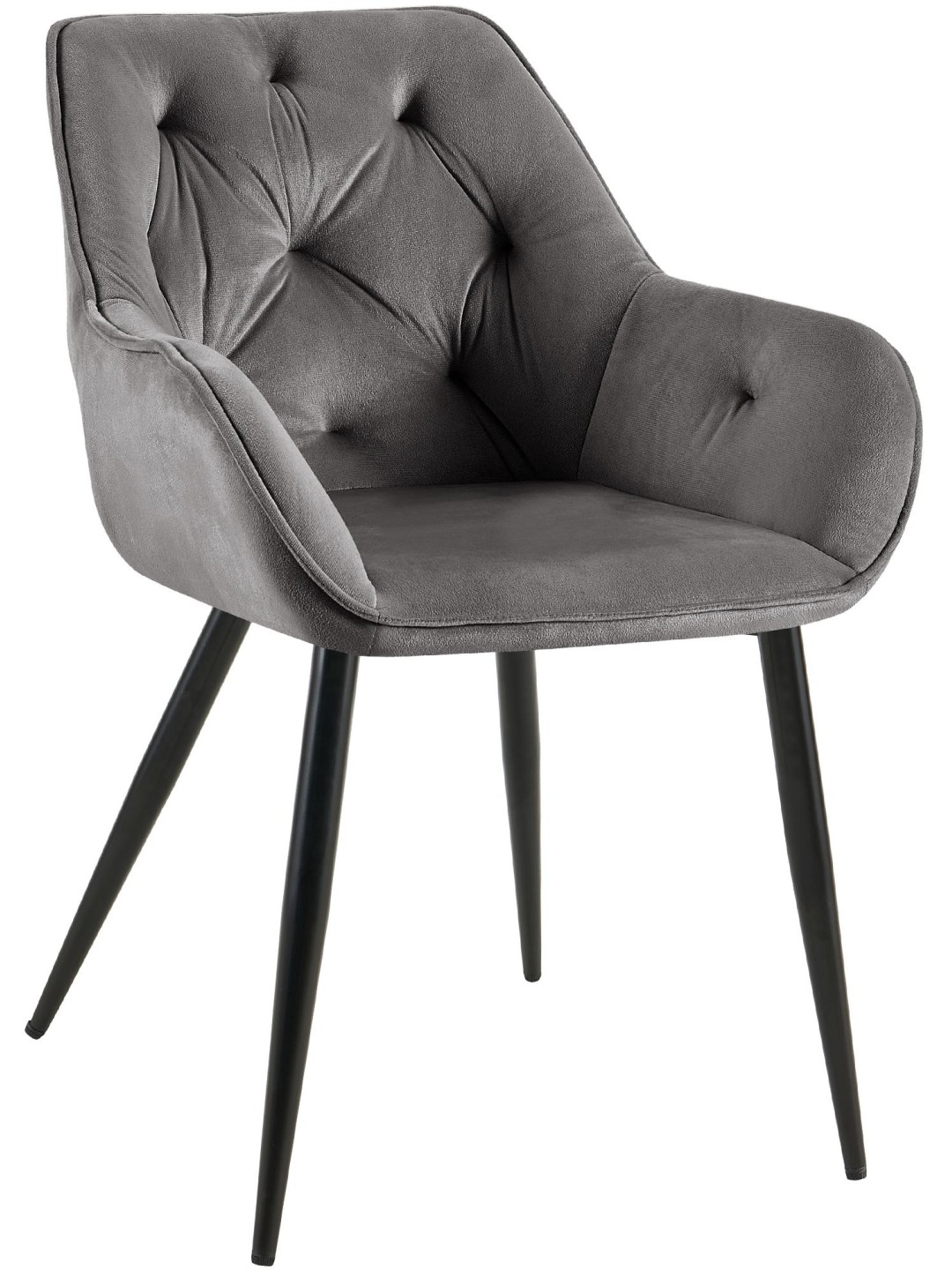 Cassis samettivierastuoli, tummanharmaa