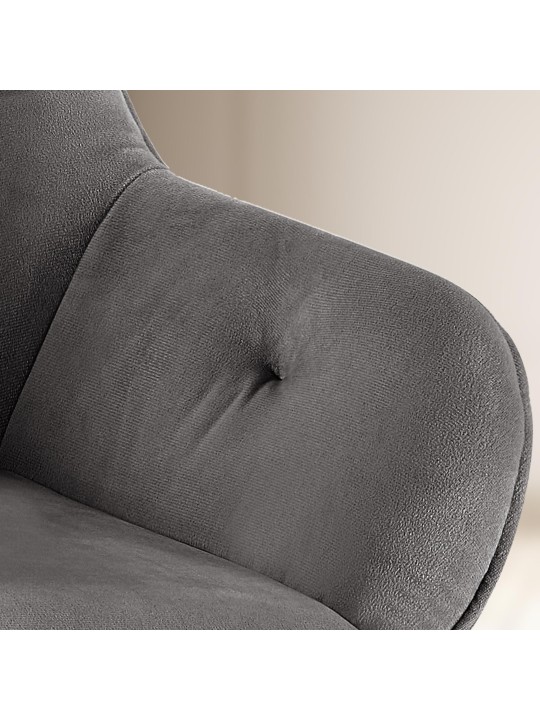 Cassis samettivierastuoli, tummanharmaa