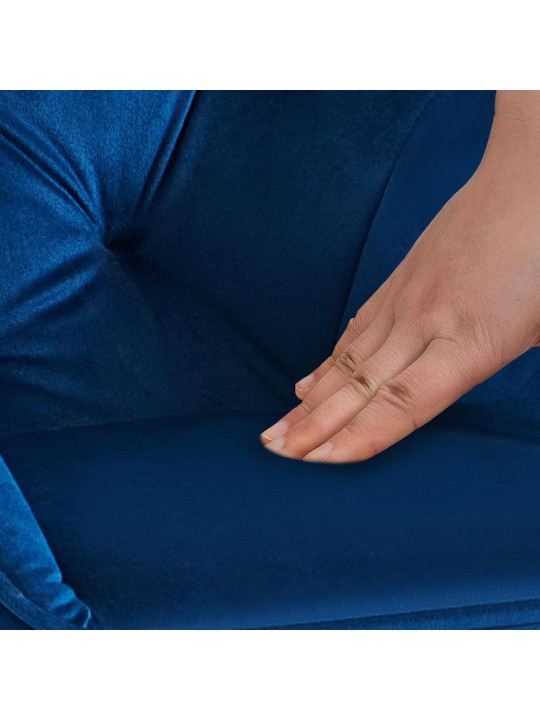 Cassis samettivierastuoli, sininen