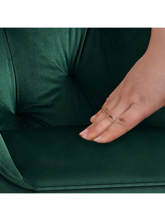 Cassis samettivierastuoli, vihreä