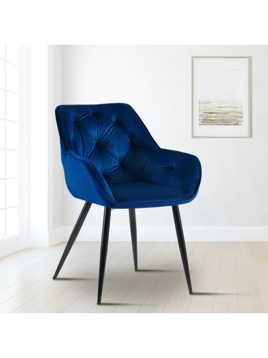 2 ruokapöydän tuolin setti Cassis, sininen