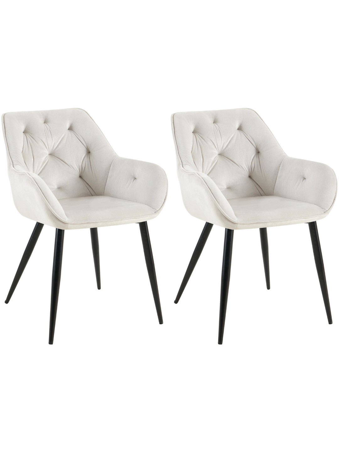 2 ruokapöydän tuolin setti Cassis, vaaleanharmaa