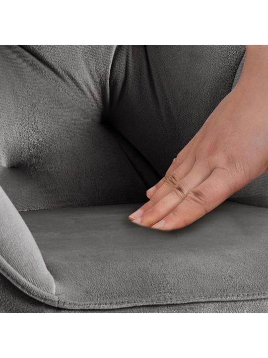 2 ruokapöydän tuolin setti Cassis, tummanharmaa