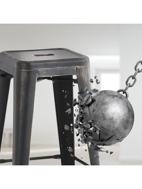 2 baarijakkaran setti Joshua, musta-kulta