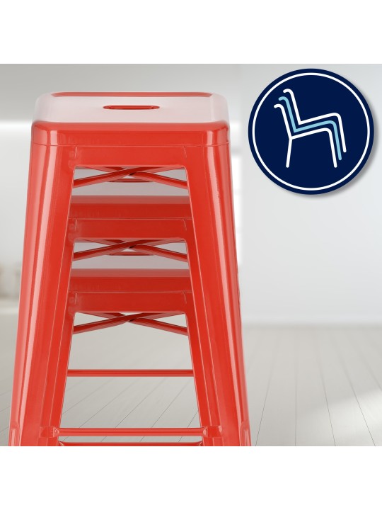 4 baarijakkaran setti Joshua, punainen