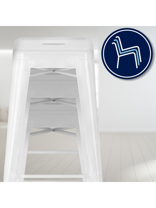 4 baarijakkaran setti Joshua, valkoinen