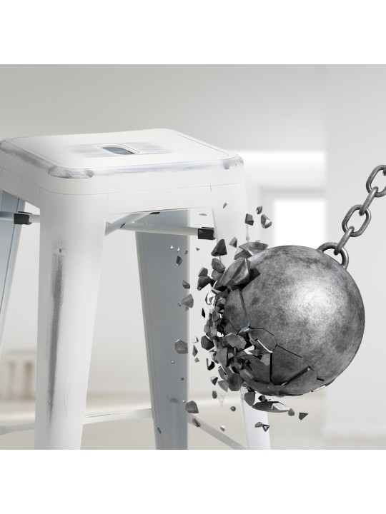 4 baarijakkaran setti Joshua, antiikkivalkoinen