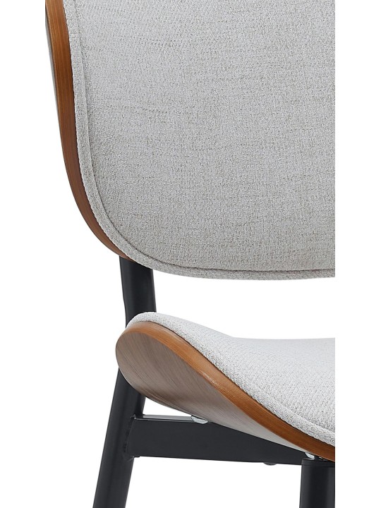 Vierailutuoli Enid kangasta, pähkinä/kermanvärinen