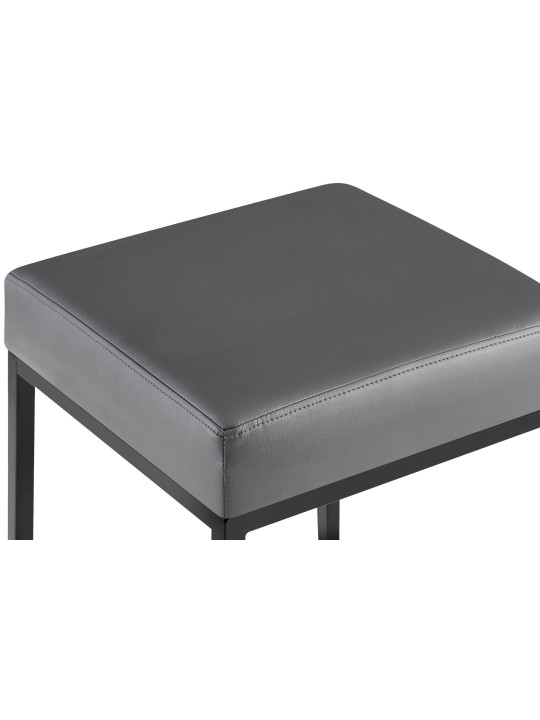 2 baarituolia Montreal 85 keinonahkaa, harmaa