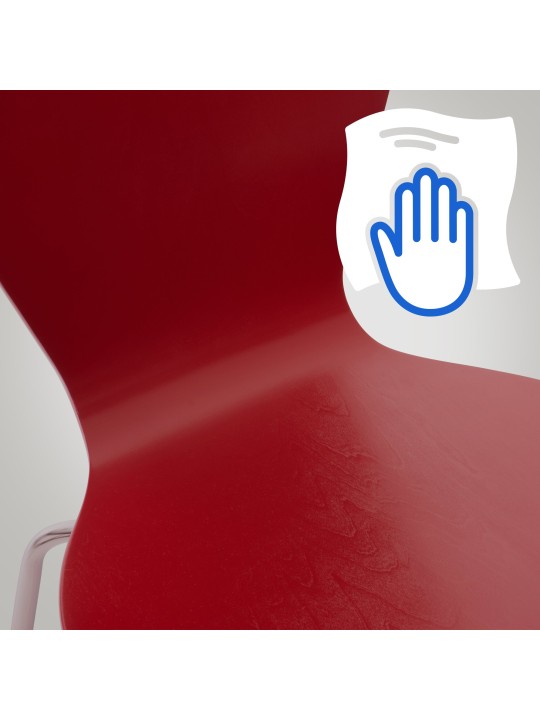 2 kpl Calisto vierailijatuolien setti, punainen