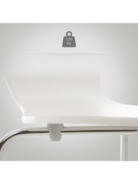 2 kpl Calisto vierailijatuolien setti, valkoinen 2 kpl Calisto vierailijatuolien setti, valkoinen