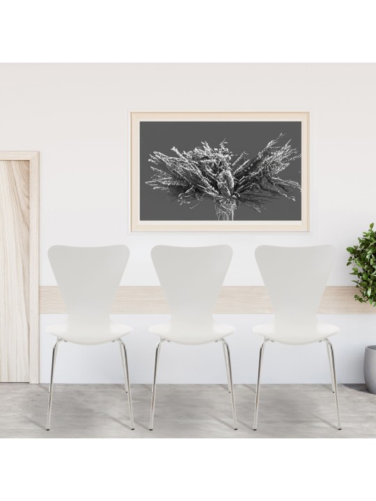 2 kpl Calisto vierailijatuolien setti, valkoinen 2 kpl Calisto vierailijatuolien setti, valkoinen