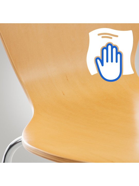 2 kpl Calisto vierailijatuolien setti, luonnonvärinen