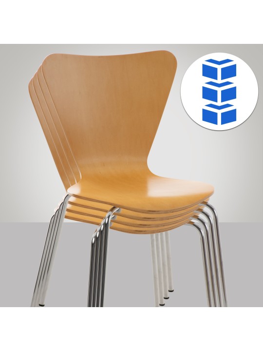 2 kpl Calisto vierailijatuolien setti, luonnonvärinen