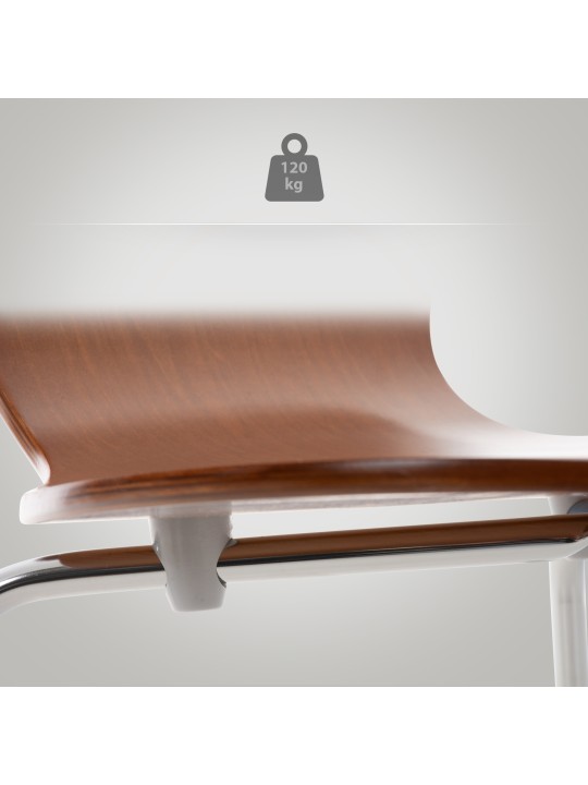 2 kpl Calisto vierailijatuolien setti, ruskea