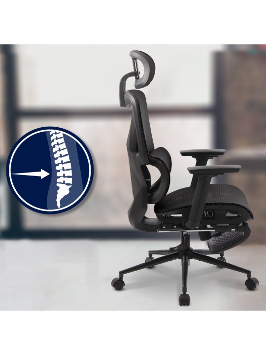 Reston työtuoli, musta/musta