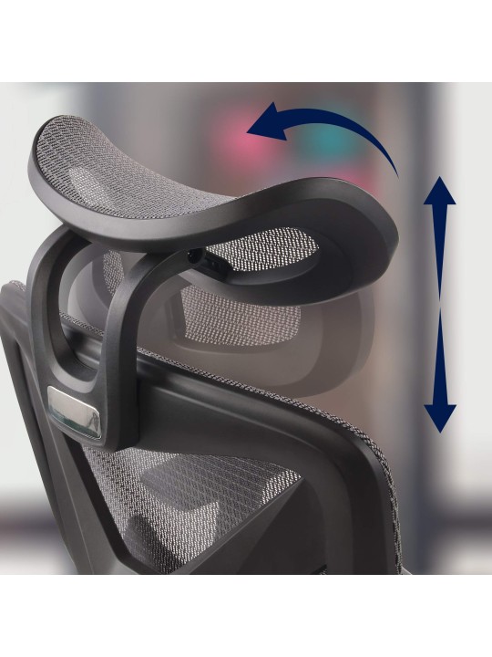 Reston työtuoli, musta/harmaa