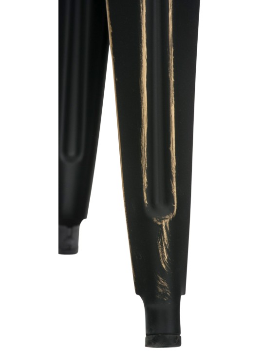 Antiikkinen Armin jakkara, musta-kulta