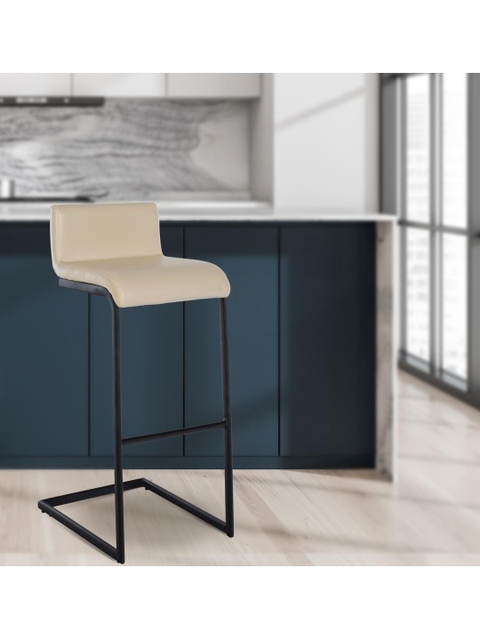 Baarijakkara Newport keinonahka B, kermanvärinen