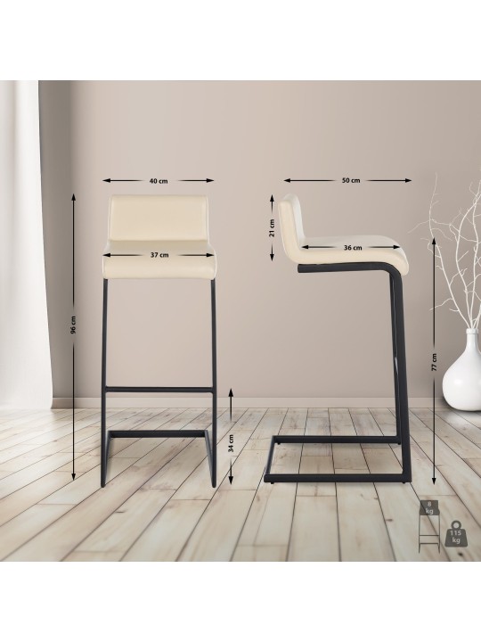 Baarijakkara Newport keinonahka B, kermanvärinen