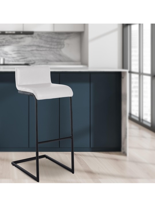 Baarijakkara Newport keinonahka B, valkoinen