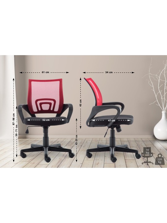 Genius työtuoli, punainen