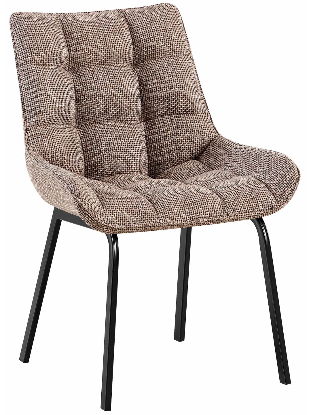 Tuoli Saranda kangasta, terraruskea