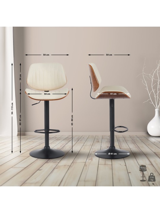 Baarijakkara Clawson keinonahka, pähkinä/kermanvärinen