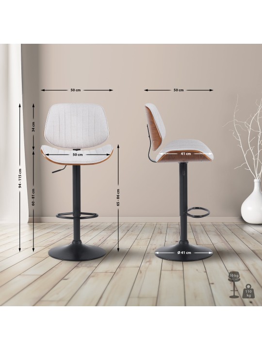 Baarijakkara Clawson kangas, pähkinä/kermanvärinen