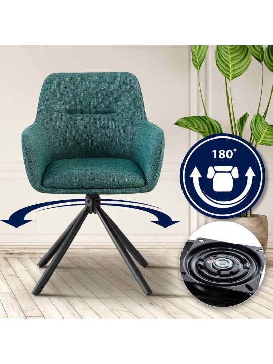 Tuoli Tipton kangasta, tummanvihreä Tuoli Tipton kangasta, tummanvihreä