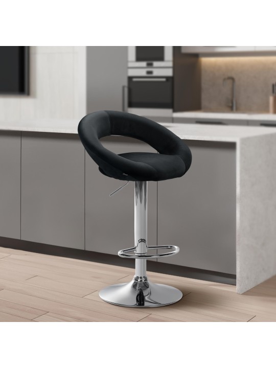 Baarijakkara Olinda samettikromi, musta