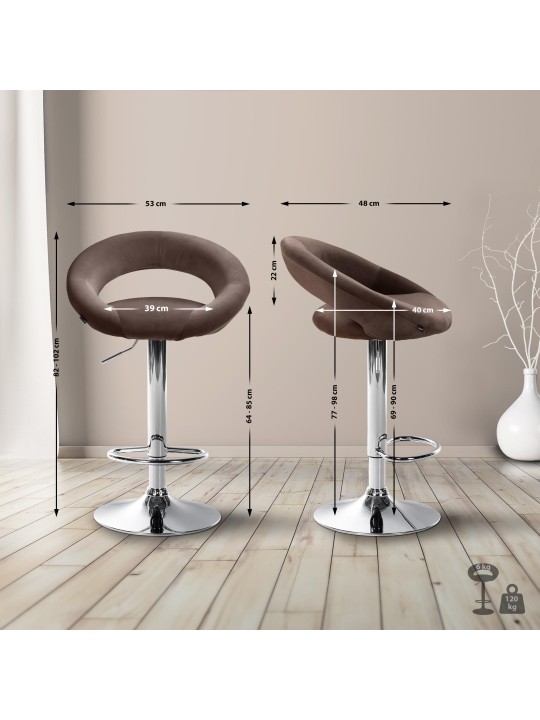 Baarijakkara Olinda samettikromi, ruskea