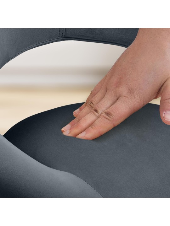 Baarijakkara Olinda velvet, tummanharmaa