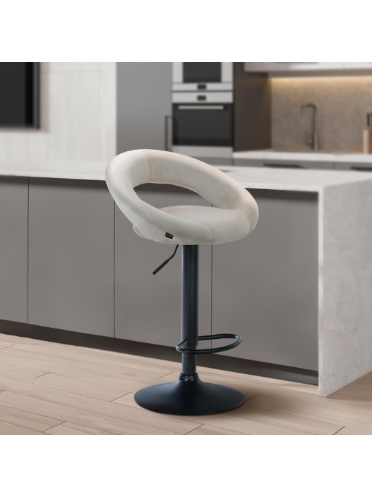 Baarijakkara Olinda velvet, kermanvärinen