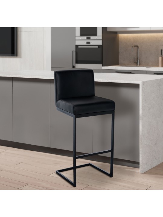 Baarijakkara Hopewell keinonahka B, musta