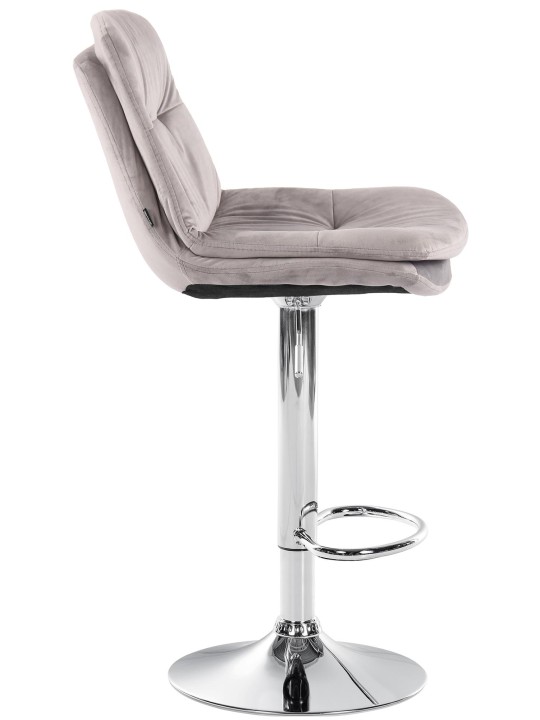 Baarijakkara Laurel Velvet Chrome, harmaa Baarijakkara Laurel Velvet Chrome, harmaa