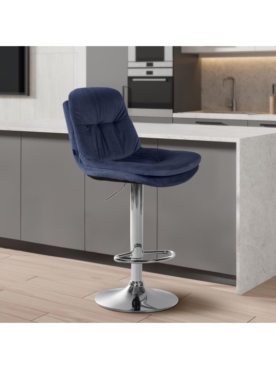 Baarijakkara Laurel Velvet Chrome, sininen Baarijakkara Laurel Velvet Chrome, sininen