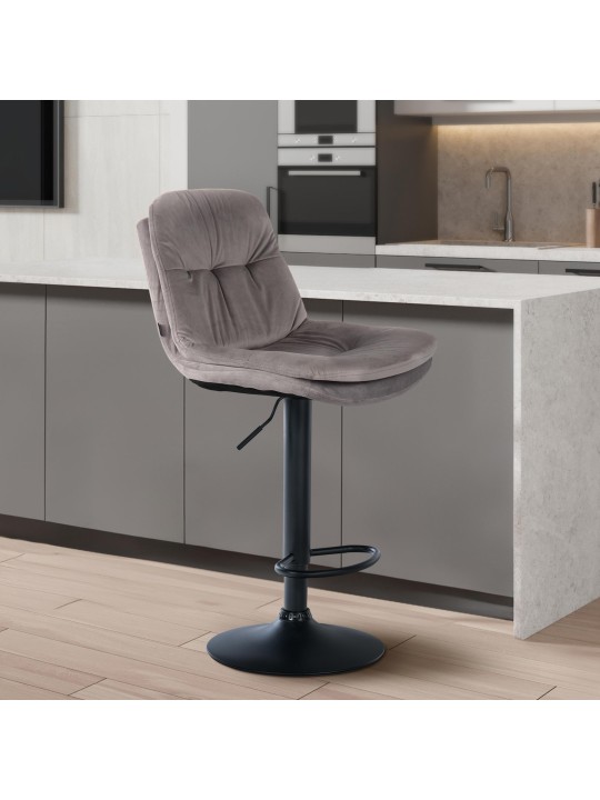 Baarijakkara Laurel velvet, harmaa