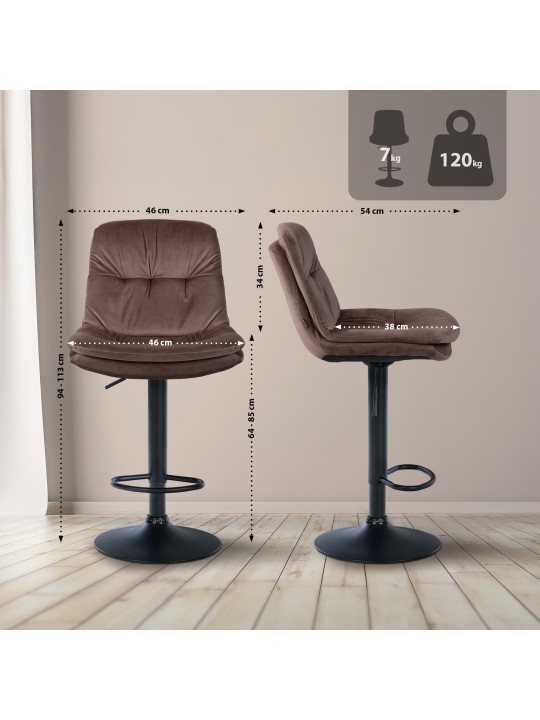 Baarijakkara Laurel velvet, ruskea Baarijakkara Laurel velvet, ruskea