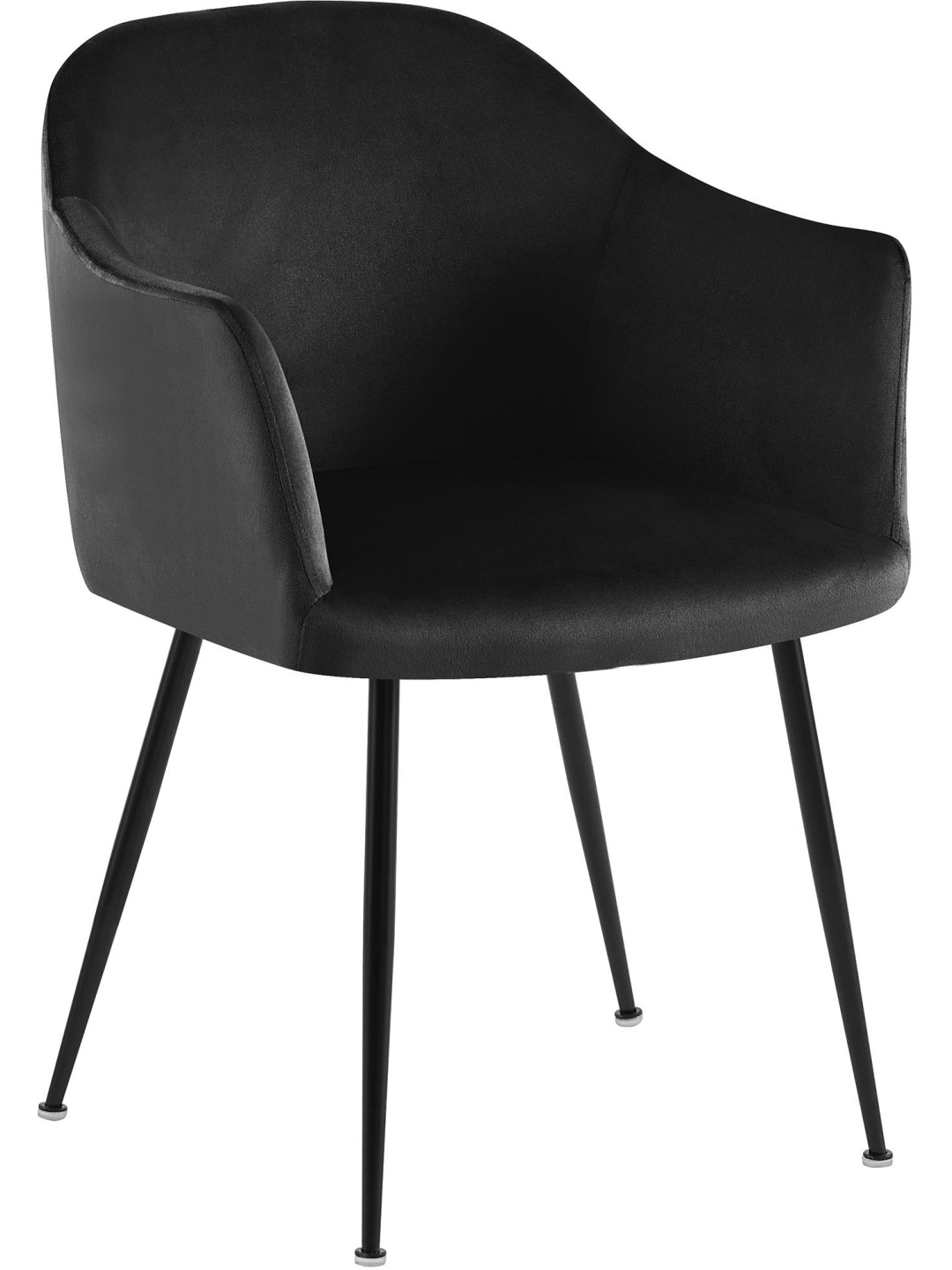 Jaysie samettinen ruokatuoli, musta