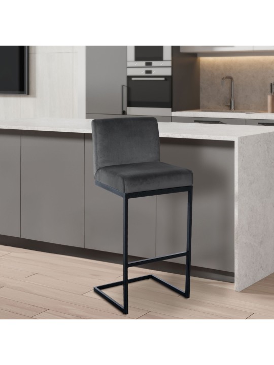 Baarijakkara Hopewell Velvet B, tummanharmaa