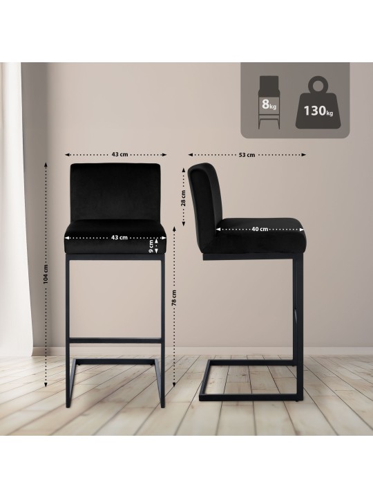 Baarijakkara Hopewell Velvet B, musta Baarijakkara Hopewell Velvet B, musta